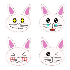 [LINE絵文字] Rabbitcat expression stickersの画像
