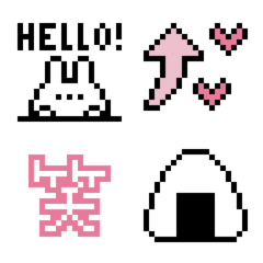 [LINE絵文字] ▷レトロかわいい♡ドット絵文字の画像