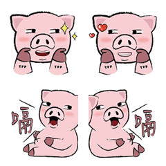[LINE絵文字] DOUBLE PIG 1.0の画像