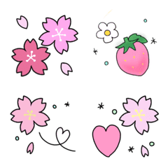 [LINE絵文字] 春♡桜の画像