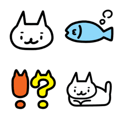 [LINE絵文字] 平たい顔のネコの画像