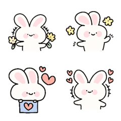 [LINE絵文字] Emoji r rabbit cute.の画像