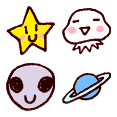 [LINE絵文字] ゆめゆめの宇宙人な絵文字の画像