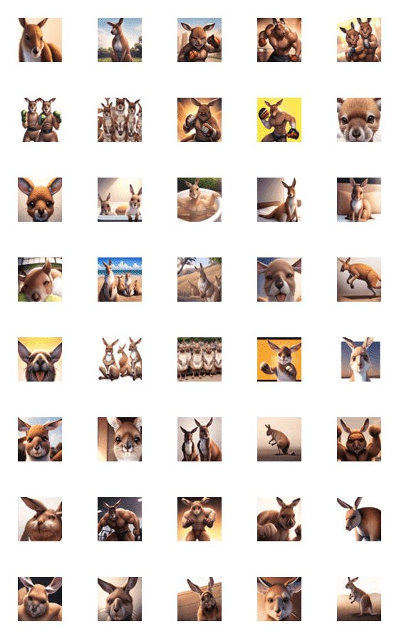 [LINE絵文字]カンガルーの画像一覧