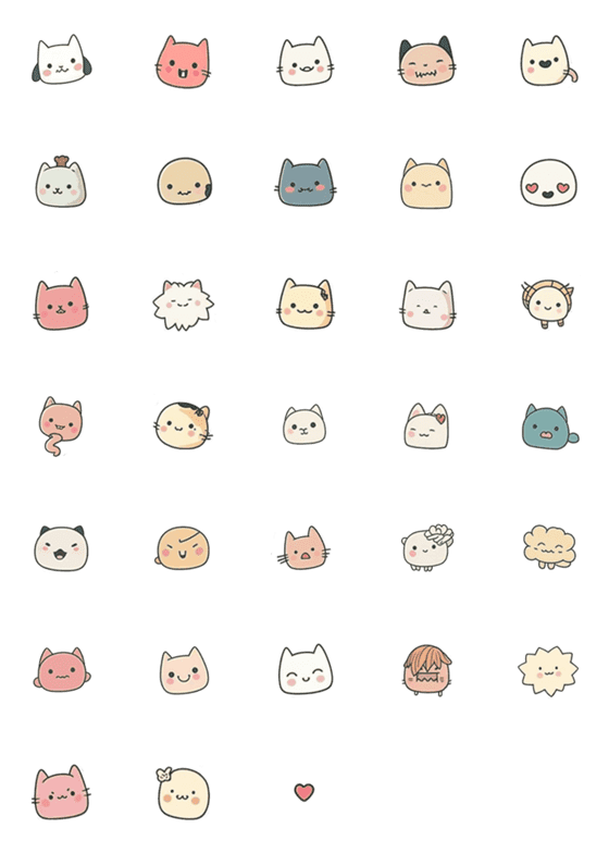 [LINE絵文字]Cats and Mysterious animalsの画像一覧
