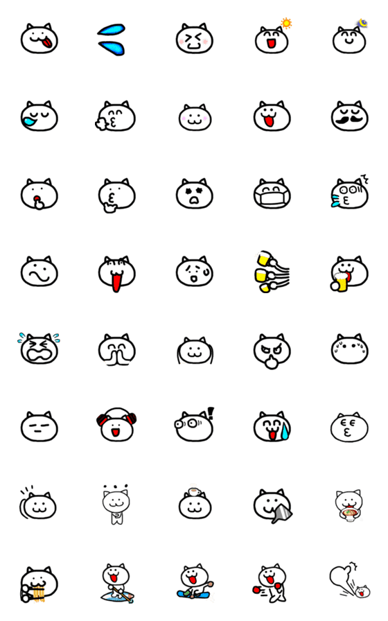 [LINE絵文字]ねこえもじにの画像一覧