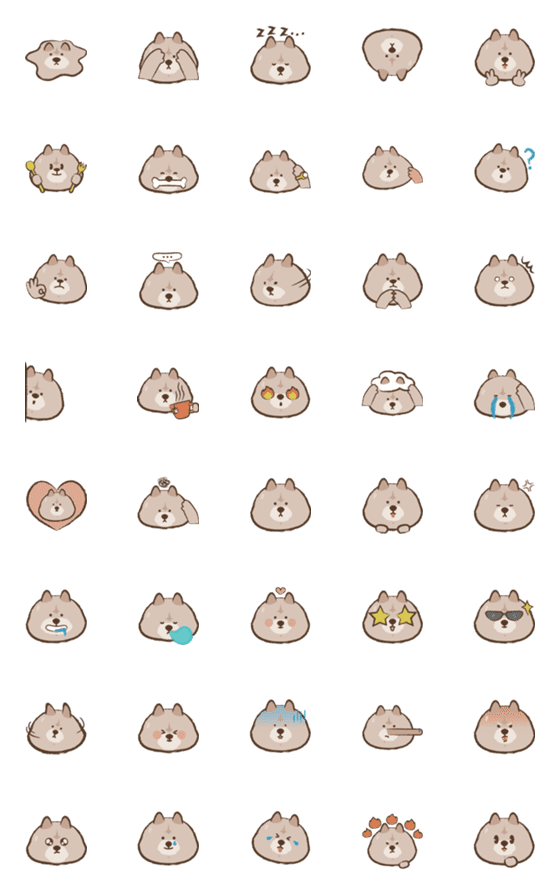 [LINE絵文字]Sky The Chowの画像一覧
