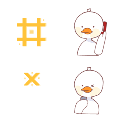 [LINE絵文字] White-goose Emojiの画像