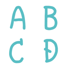 [LINE絵文字] cute handwritten lettersの画像
