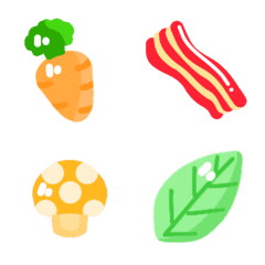 [LINE絵文字] Cute fruis and vegetablesの画像