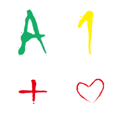 [LINE絵文字] Writing Style Alphabet Symbolsの画像