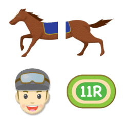 つながる 競走馬と競馬用語 絵文字の絵文字メイン画像