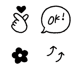 [LINE絵文字] ○シンプルかわいい絵文字○の画像