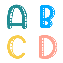 [LINE絵文字] Alphabet colorful animation emojiの画像