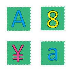[LINE絵文字] Stamp style alphabet symbolsの画像