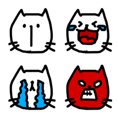 [LINE絵文字] シロネコの猫山さんの画像