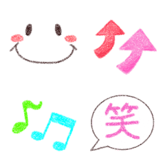 [LINE絵文字] 手描き風シンプル絵文字の画像