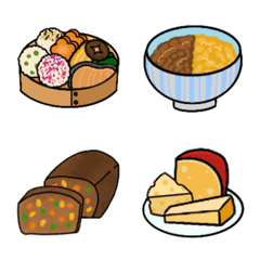 [LINE絵文字] 食べ物メニューの絵文字パックの画像