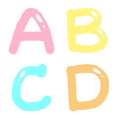 [LINE絵文字] English alphabet cuteの画像
