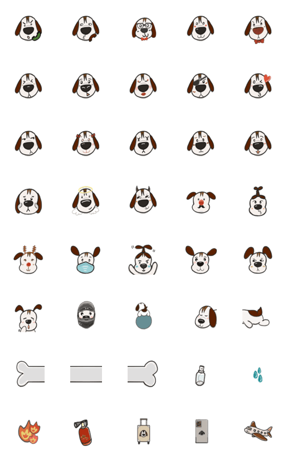 [LINE絵文字]Bugugu Beagleの画像一覧