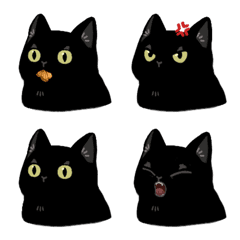 [LINE絵文字] Black cat niuniuの画像