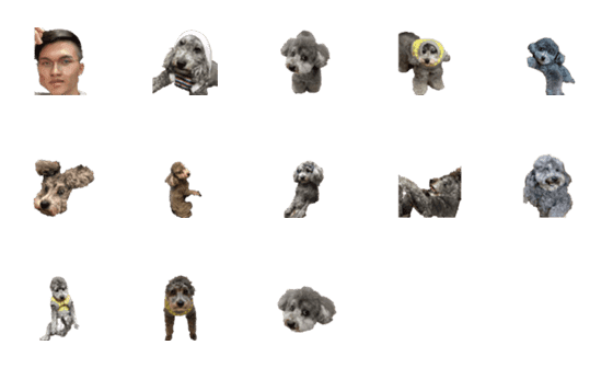 [LINE絵文字]dudu ＆ pet dog nanoの画像一覧