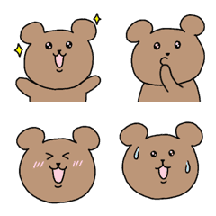 [LINE絵文字] キラキラクマなのだの画像