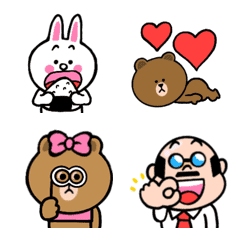 [LINE絵文字] 動く BROWN ＆ FRIENDS ★ Ver.3の画像