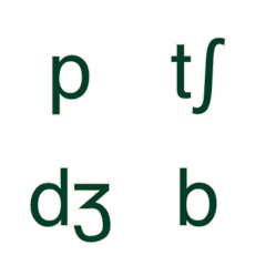 [LINE絵文字] British IPA (Consonant)の画像