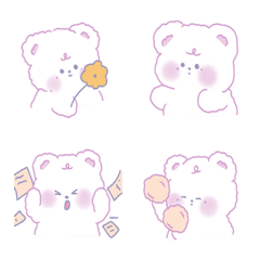 [LINE絵文字] A cute little bear with soft furの画像