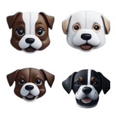 [LINE絵文字] Paw-fect Puppy,cute Doggy Emoticon VOL.1の画像