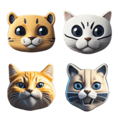 [LINE絵文字] Purr-fectly Cute Cat Emoticons VOL. 3の画像