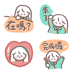 [LINE絵文字] mongsili is at workの画像