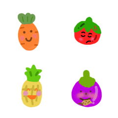 [LINE絵文字] cute vegetable patchの画像