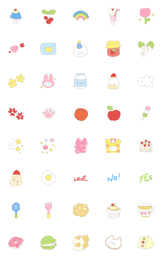 [LINE絵文字]too sweet to handleの画像一覧