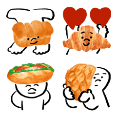 [LINE絵文字] パン愛があふれていつでもパンを見ていたいの画像