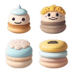 [LINE絵文字] Healing Rainbow Macarons VOL.4の画像