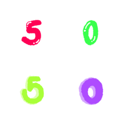 [LINE絵文字] arabic numeralsの画像