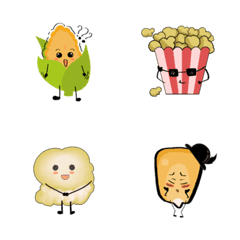 [LINE絵文字] Popcorn with cornの画像