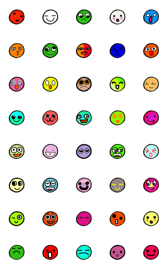 [LINE絵文字]Face expressions 2の画像一覧