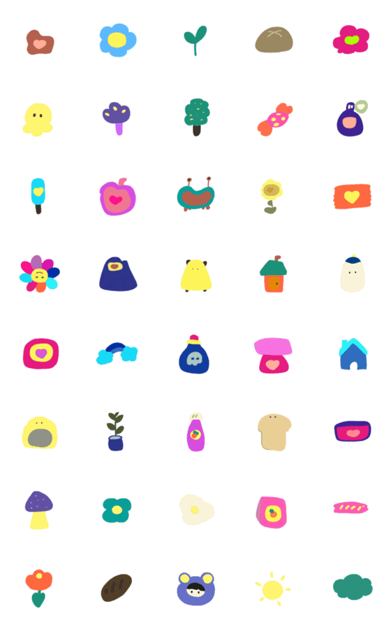 [LINE絵文字]Emoji so cute and y2kの画像一覧
