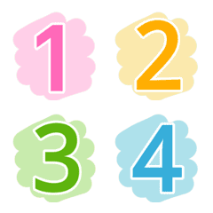 Number classic pastel animation emoji 2の絵文字メイン画像