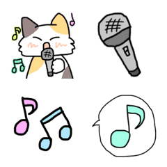 [LINE絵文字] カラオケ＆音楽大好き♡の画像