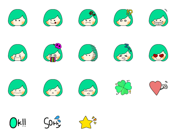 [LINE絵文字]clover chanの画像一覧