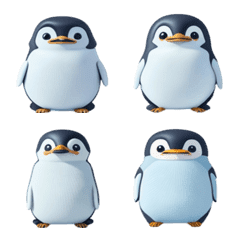 [LINE絵文字] Adorable Penguin Family Vol.1の画像