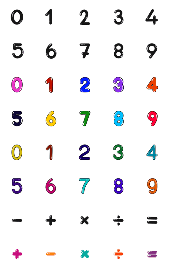 [LINE絵文字]number 16の画像一覧