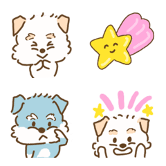 [LINE絵文字] かわいい犬♡シュナウザーの画像