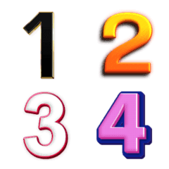 Number classic styleの絵文字メイン画像