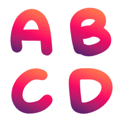 [LINE絵文字] Big A-Z with numbers 0-9の画像