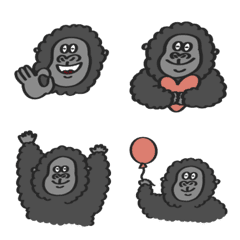 [LINE絵文字] ごりらの日常 with Gorillaの画像